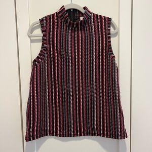 High neck Anthropologie sleeveless blouse